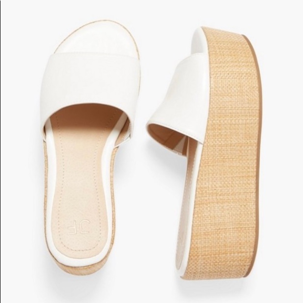 NEW White Platform Sandals